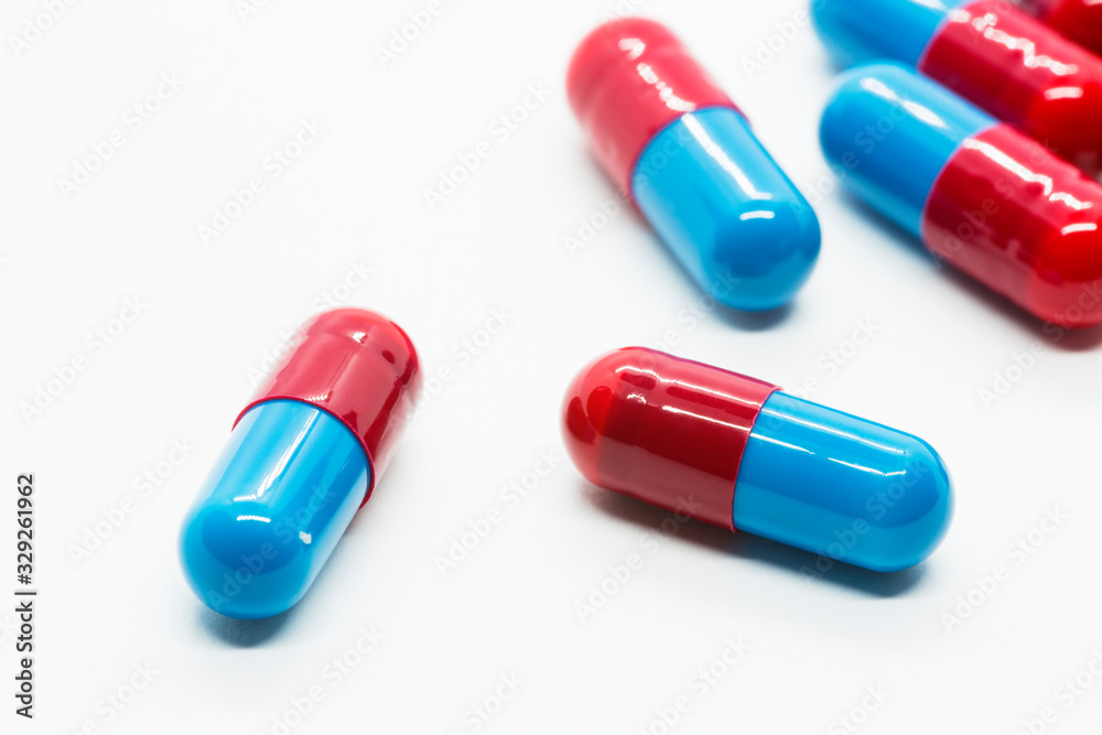 prescription pills on white background closeup prescription pills on white background closeup