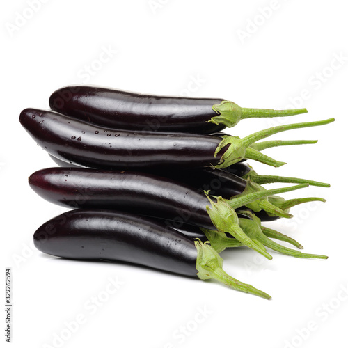 eggplant isolated on white background  photo