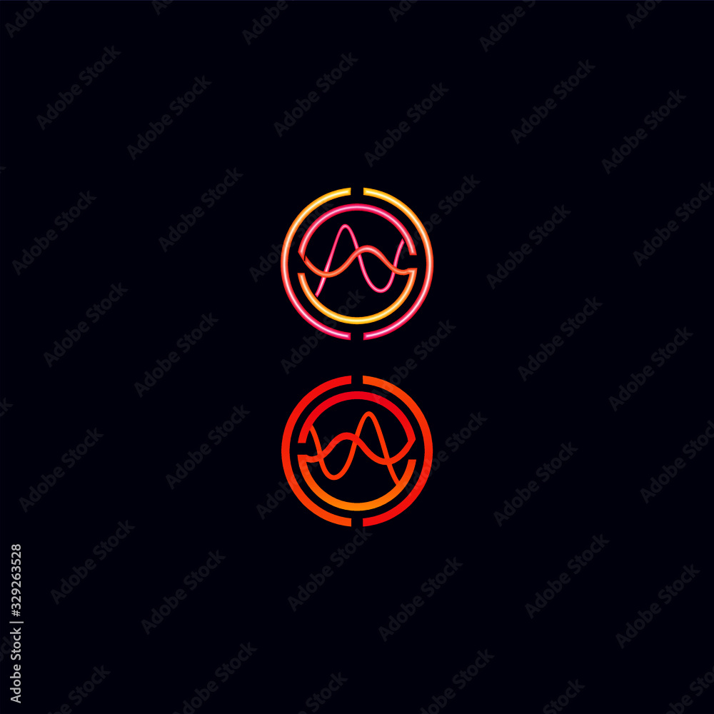 abstract sound logo sphere design abstract sound logo sphere design