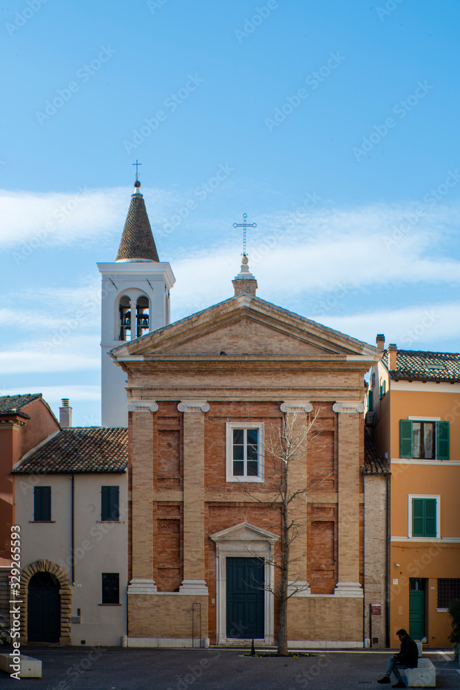 Obraz premium church san Giacomo a Pesaro in italy