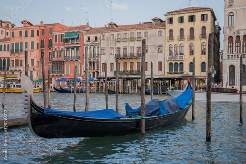 boats near the pier in venice