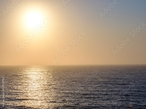 Calm sea at sunset © trattieritratti