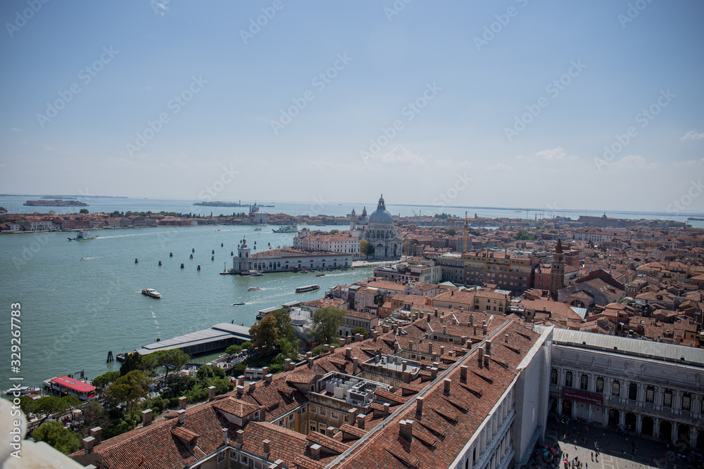 city in venice from above