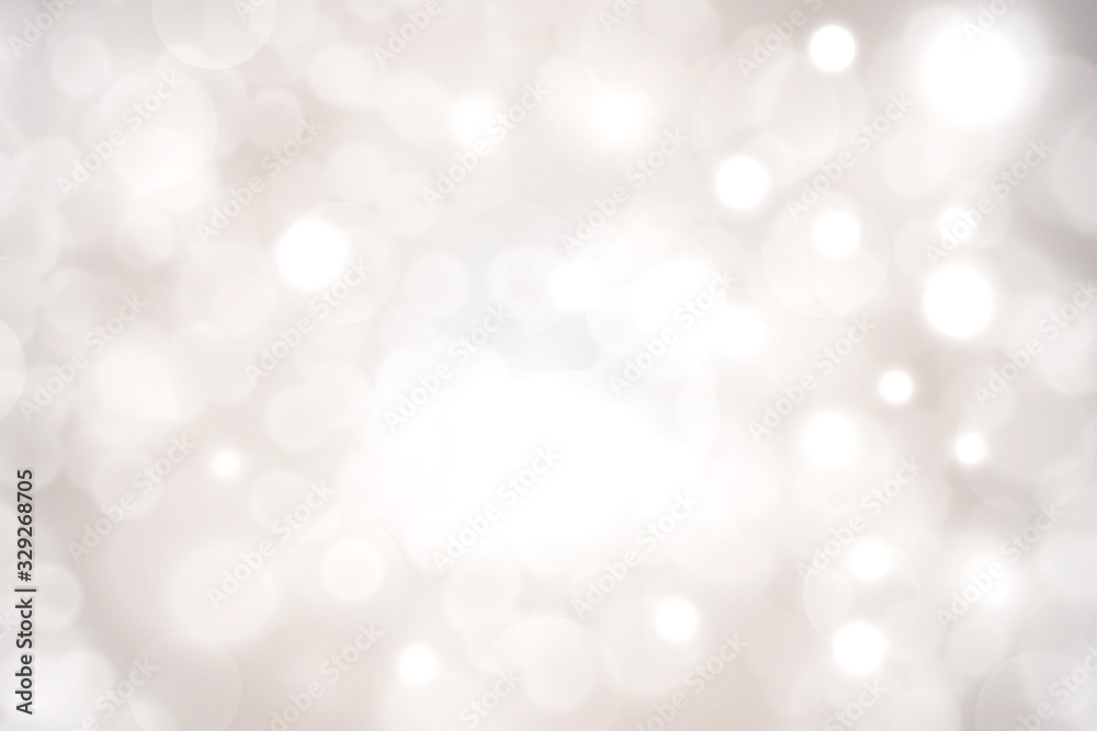 white blur abstract background with white bokeh (digital paint)