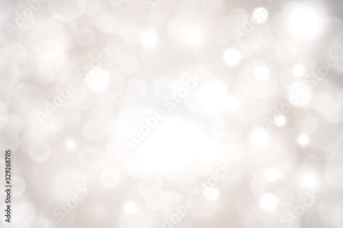 white blur abstract background with white bokeh (digital paint)