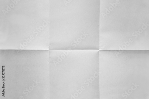 White paper folded in six fraction background