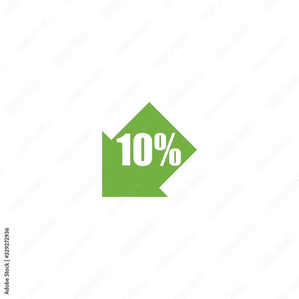 Ten percent off discount or offer label promotion isolated on white background Ten percent off discount or offer label promotion isolated on white background