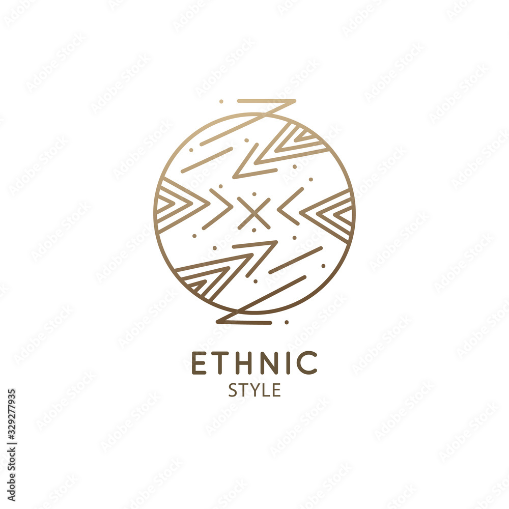 Abstract nature logo. Vector geometric badge. Sacred alchemic symbol. Outline icon of shapes mountains, piramyds Abstract nature logo. Vector geometric badge. Sacred alchemic symbol. Outline icon of shapes mountains, piramyds