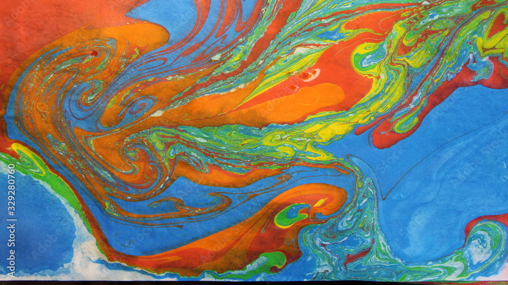 colorful abstraction from bright waves and stains colorful abstraction from bright waves and stains