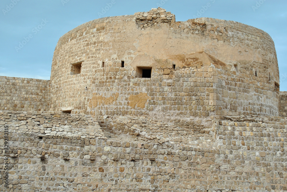 Bahrain National Fort view at Sunny day