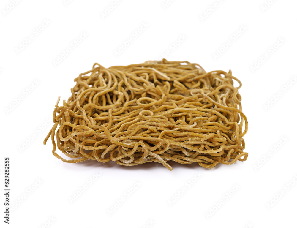 Instant noodles isolated on white background Instant noodles isolated on white background