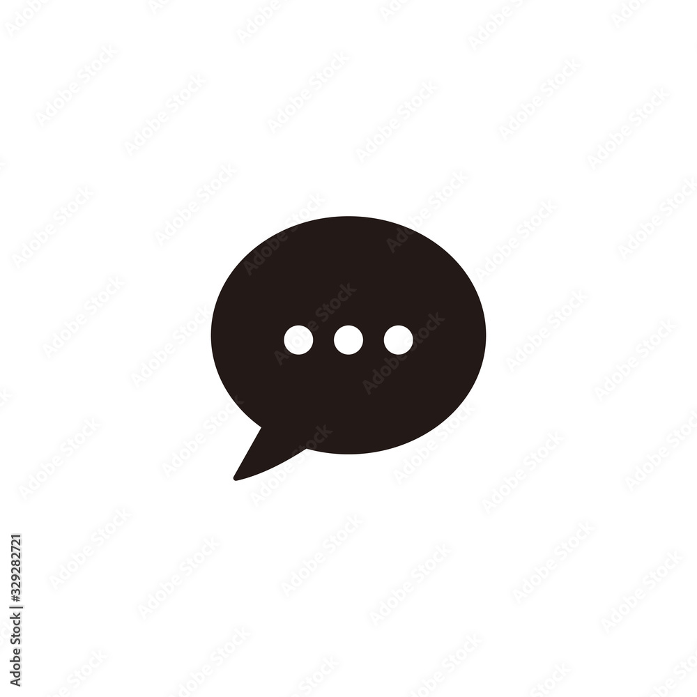 Simple chat flat icon design vector Simple chat flat icon design vector