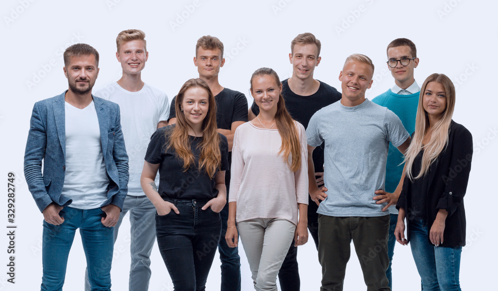 in full growth. a group of confident young people in full growth. a group of confident young people