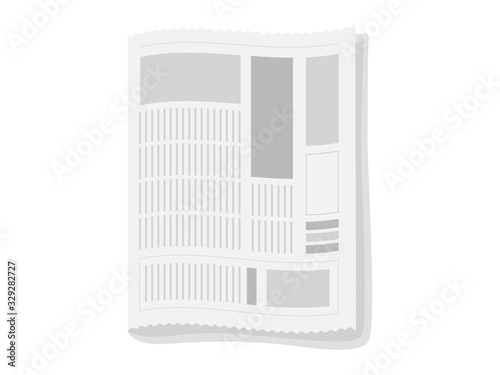 新聞紙のイラスト