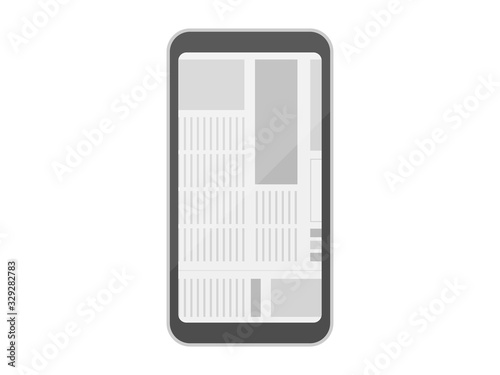 電子新聞のイラスト