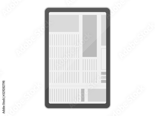 電子新聞のイラスト