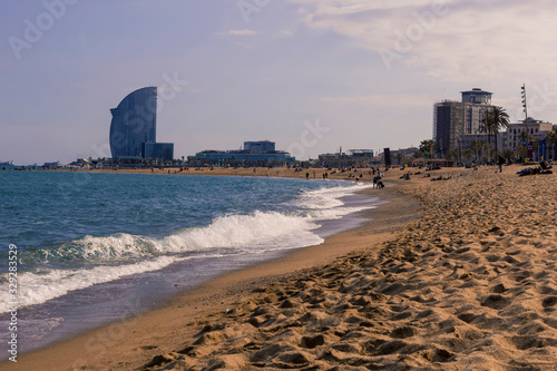 La Barceloneta Beach, Barcelona, Spain photo