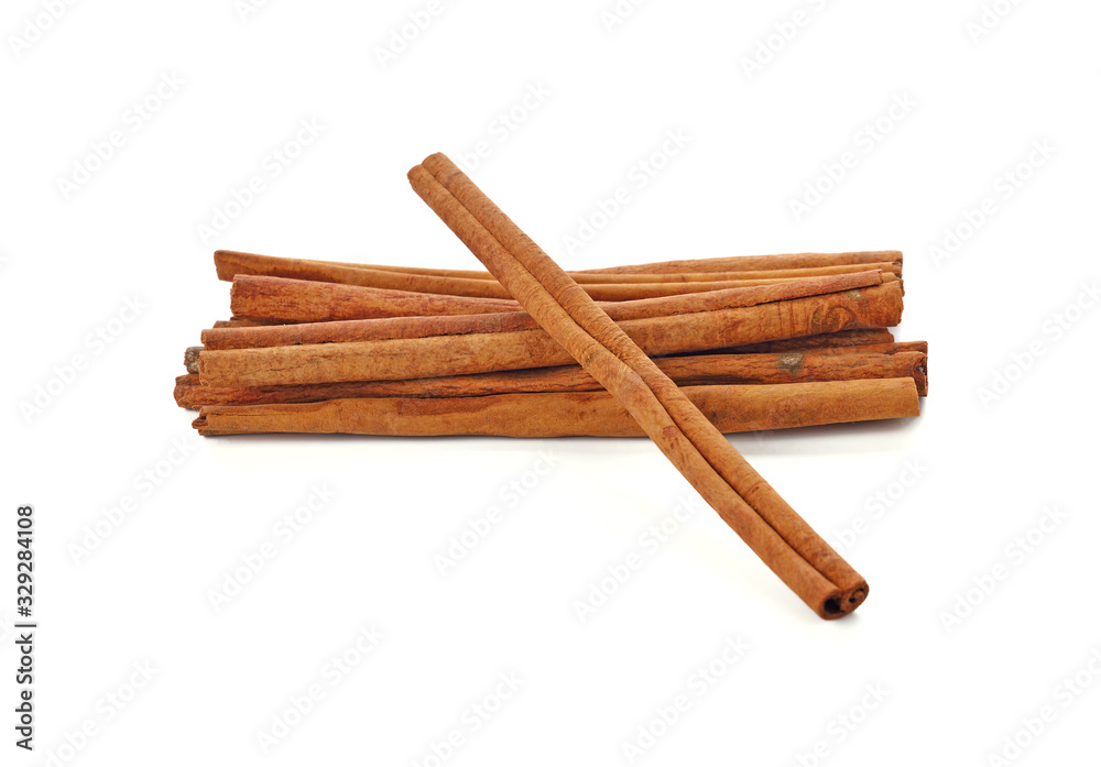 Cinnamon sticks isolated on white background Cinnamon sticks isolated on white background