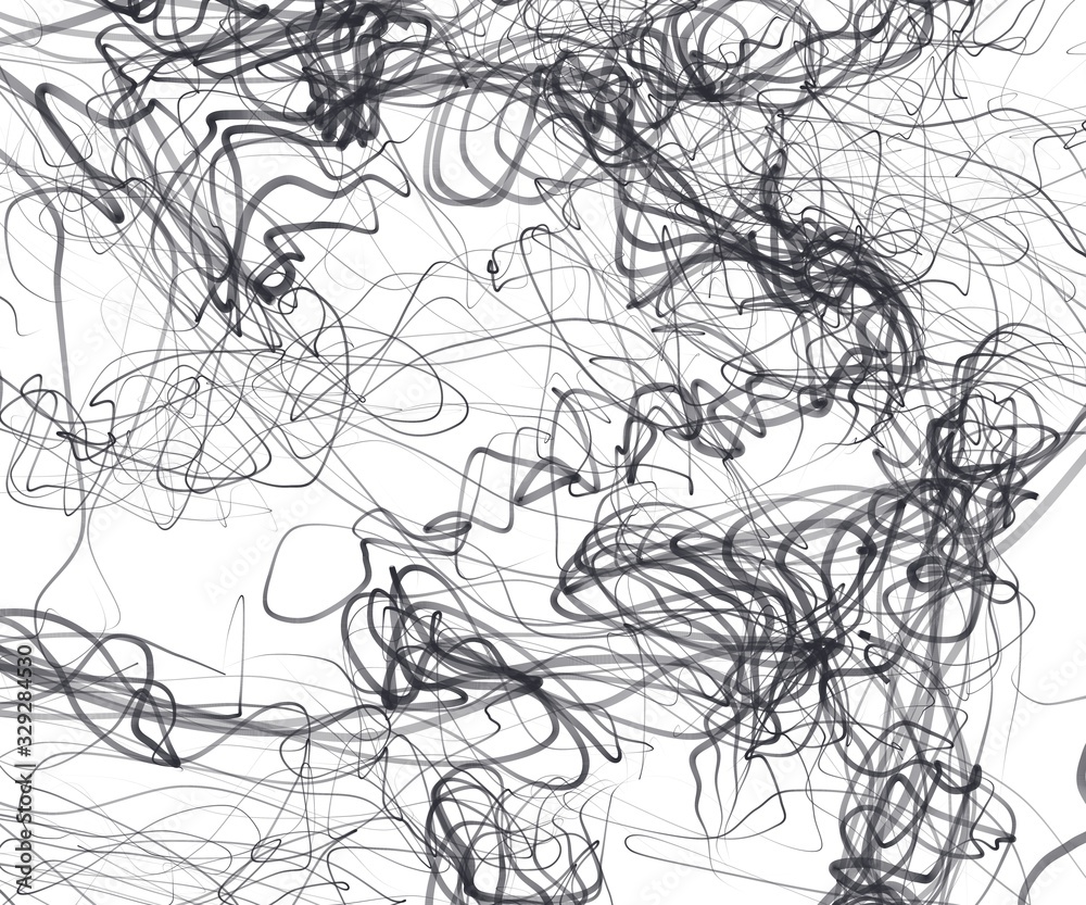 Hand drawn chaos scrawls. Random chaotic pattern. Abstract Artwork.