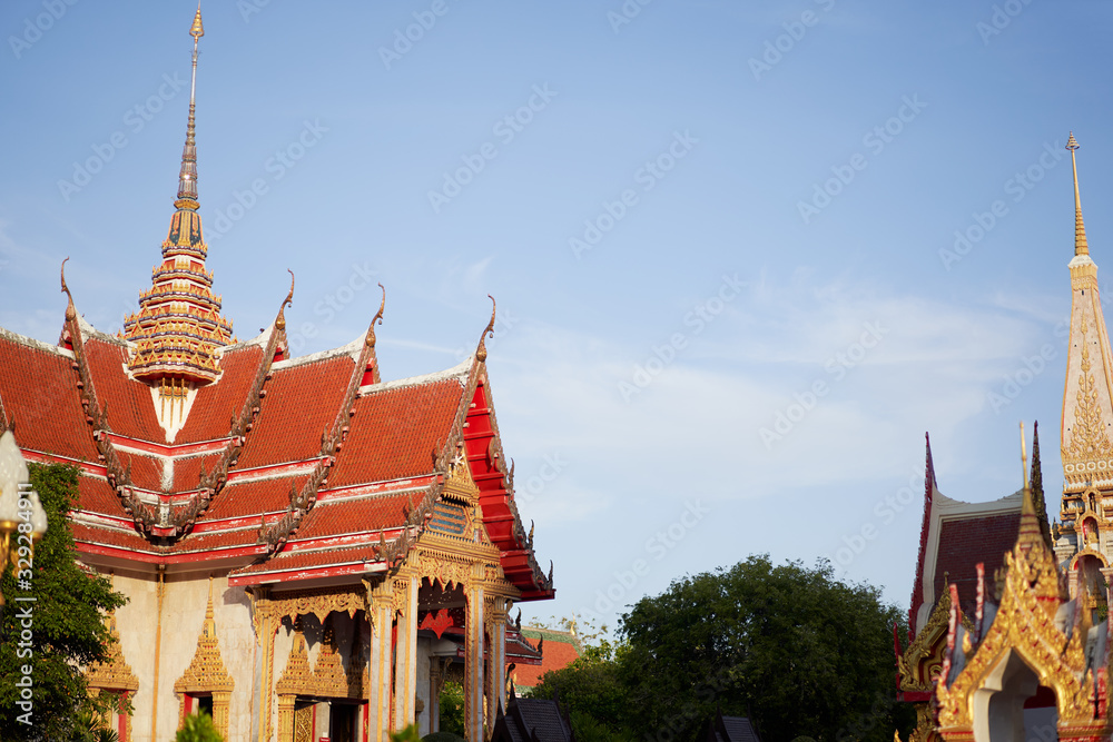 The Wat Chalong Buddhist temple in Chalong, Phuket, Thailand The Wat Chalong Buddhist temple in Chalong, Phuket, Thailand