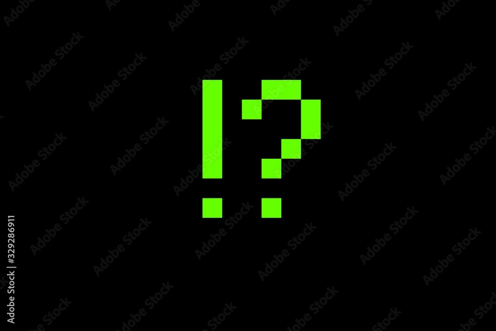 Question mark sign icon on black .pixel concept Question mark sign icon on black .pixel concept