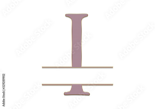 Naklejka Monogram, Buchstabe