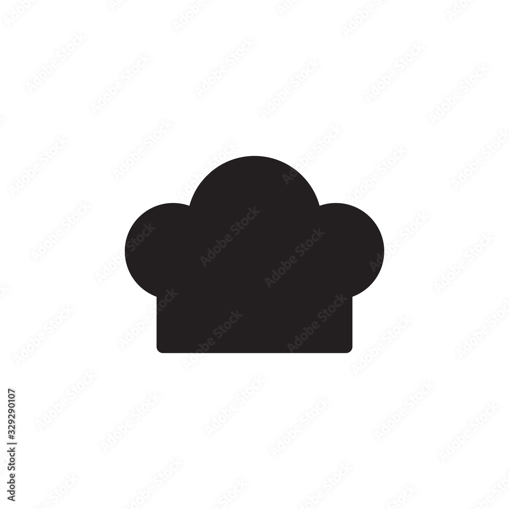 Simple chef flat icon design vector Simple chef flat icon design vector
