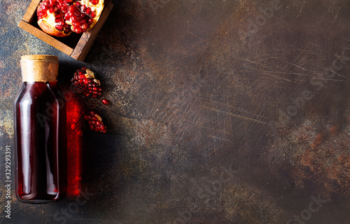 pomegranate juice photo