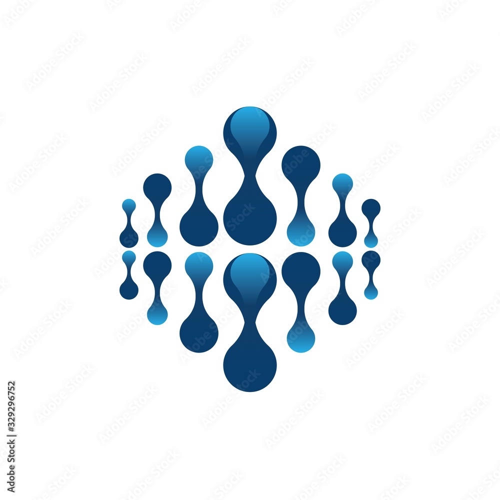 Molecule logo template vector icon Molecule logo template vector icon