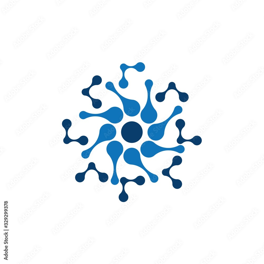 Molecule logo template vector icon Molecule logo template vector icon