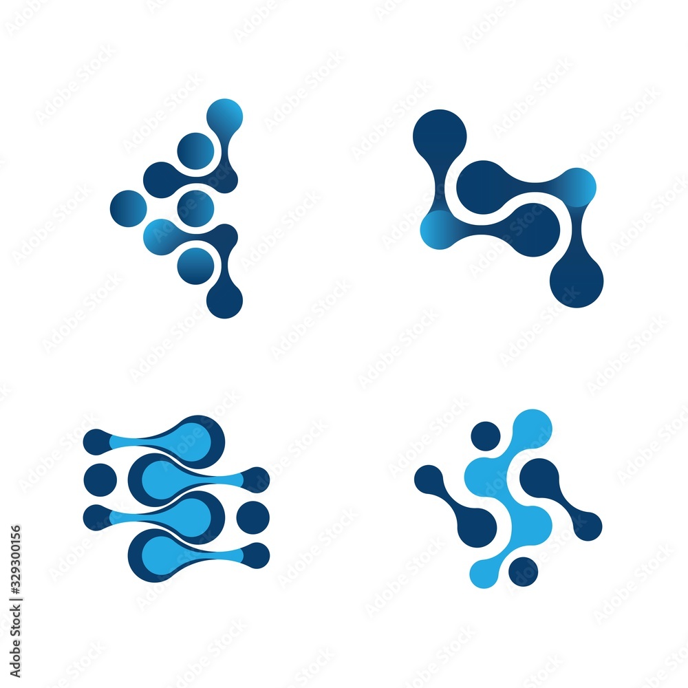 Molecule logo template vector icon Molecule logo template vector icon
