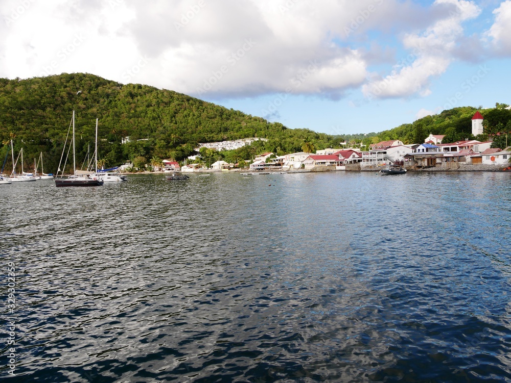 Port de Deshaies sur Basse-Terre en Guadeloupe