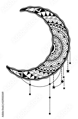 Crescent moon design