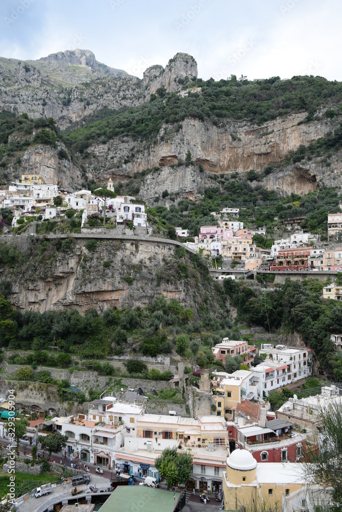 Positano beautiful view in Amalfi coast Italy Europe 