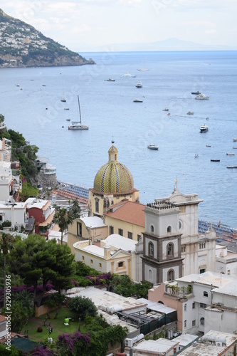 Positano beautiful view in Amalfi coast Italy Europe 