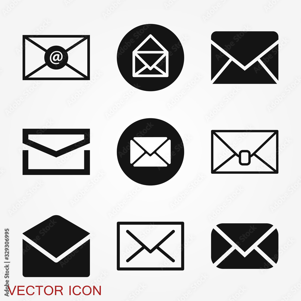 Mail vector icon. Illustration isolated for graphic and web design. Mail vector icon. Illustration isolated for graphic and web design.