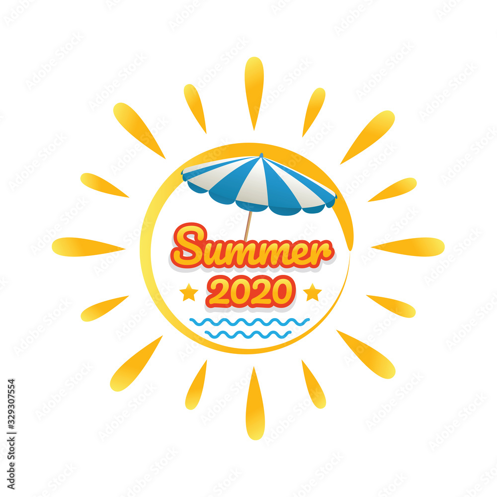 Obraz premium Summer banner design. Vector illustration