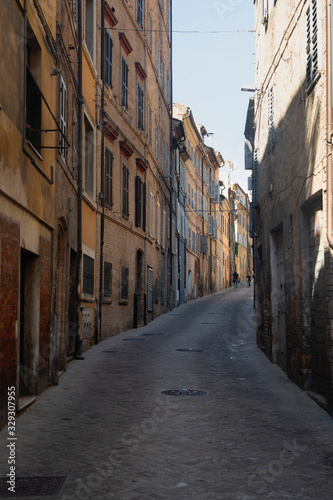 Street of Macerata  Marches  Italy