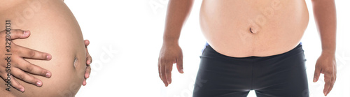 Belly image of people with obesity problems photo