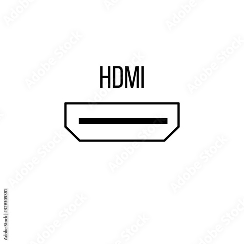 Hdmi icon from electronic d...