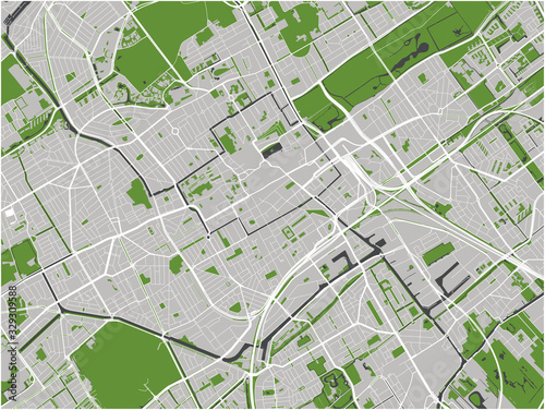 map of the city of the Hague  Den Haag  Netherlands