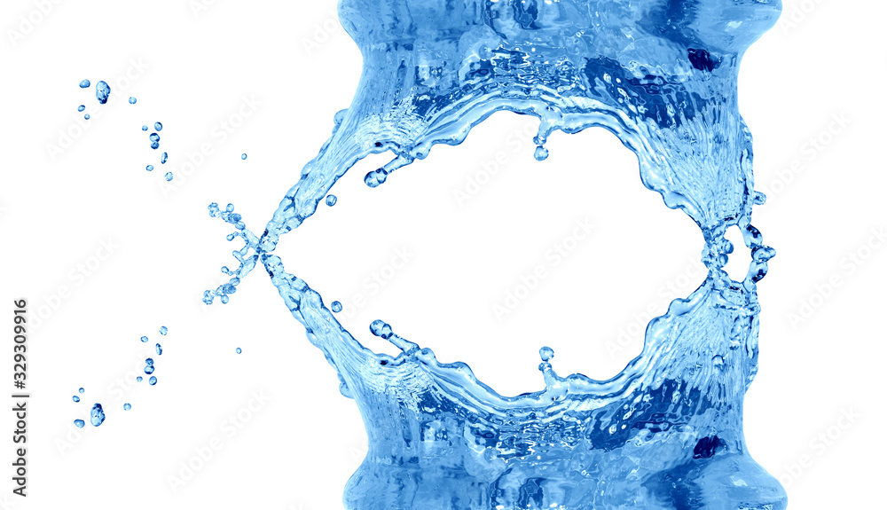Water Splash On White Water Splash On White