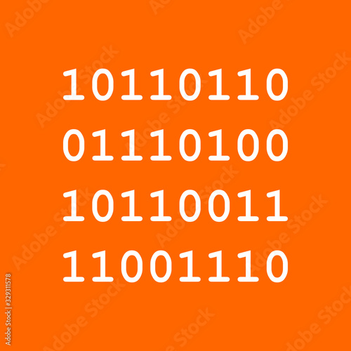 Binärcode und Hintergrund