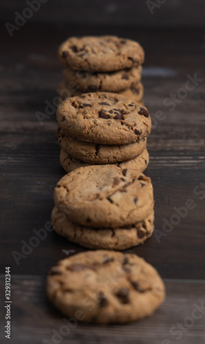 Freshly baked, homemade and delicious handmade chocolate cookies