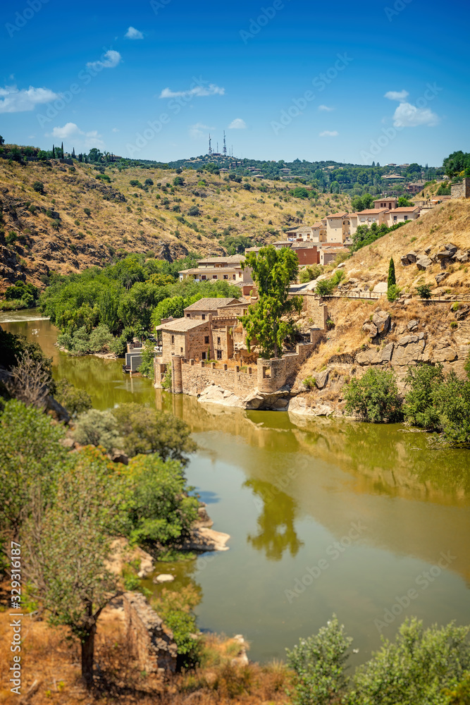 spanish province, mediterranean villas on a hills. Toledo, Spain