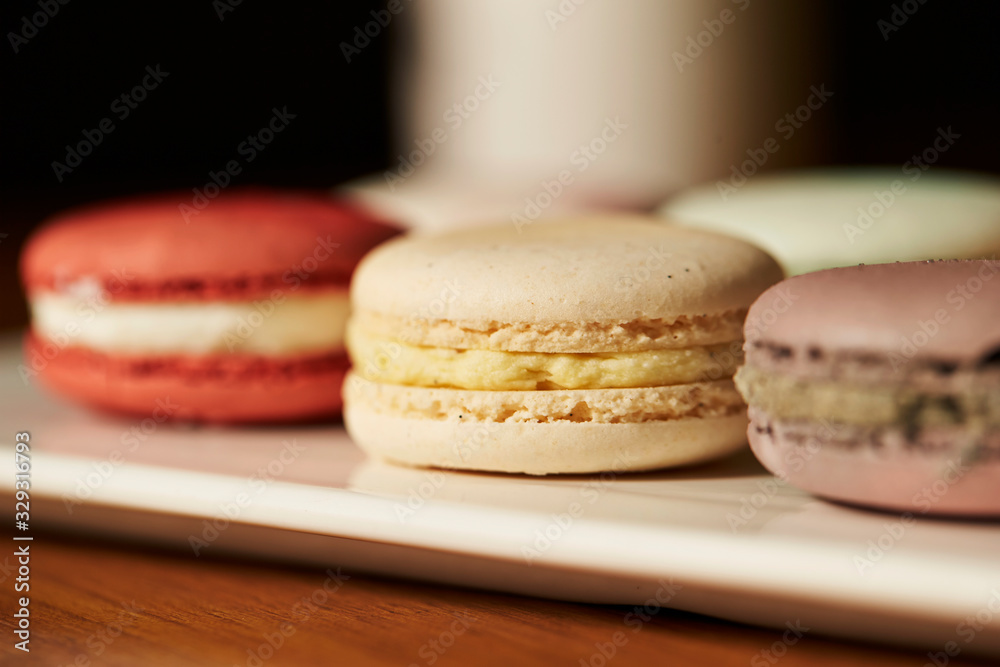 macaroon on a plate