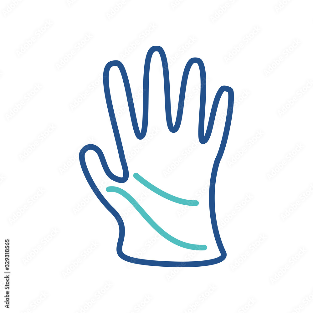 Obraz premium gloves gardening icon design, flat style icon collection