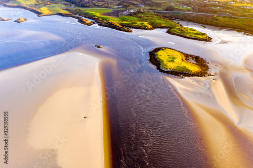 The paradisiac coast between Lettermacaward and Portnoo in County Donegal - Ireland. photo