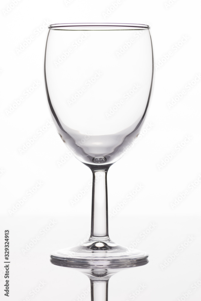 empty wine glass isolated on white background empty wine glass isolated on white background
