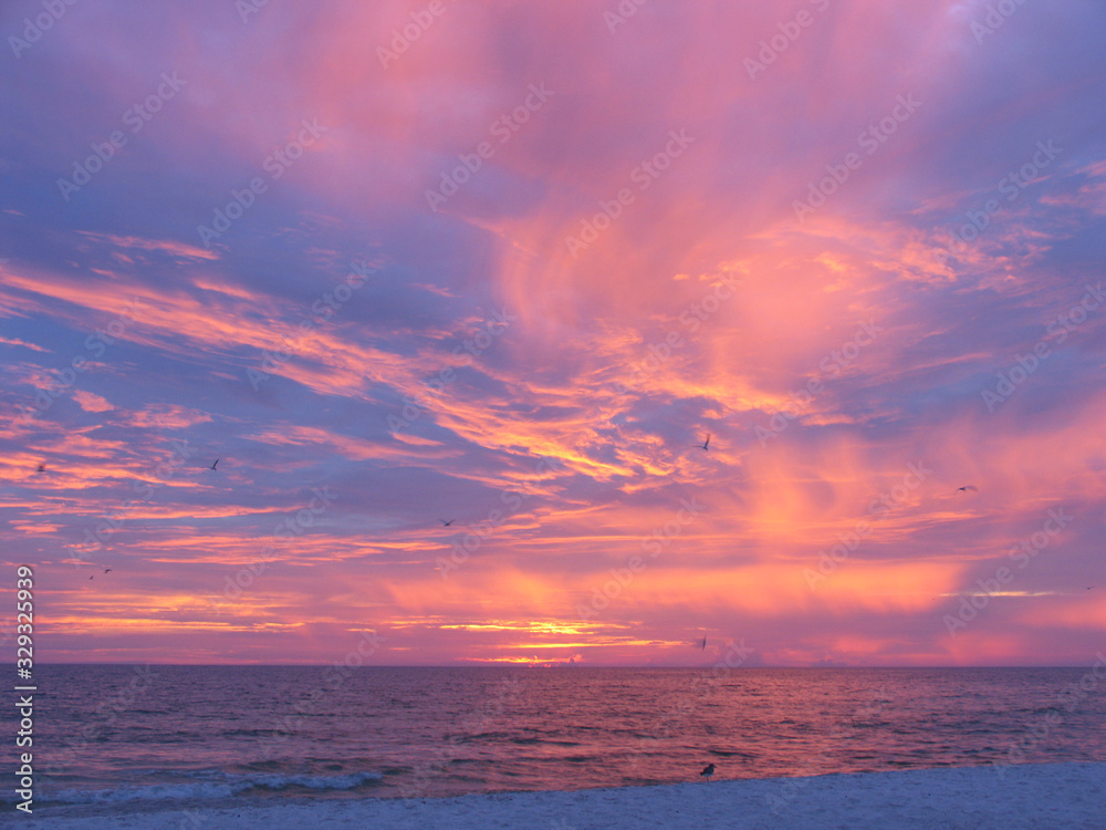 Sunset, Holmes Beach, Anna Maria Island, Bradenton, Florida, USA